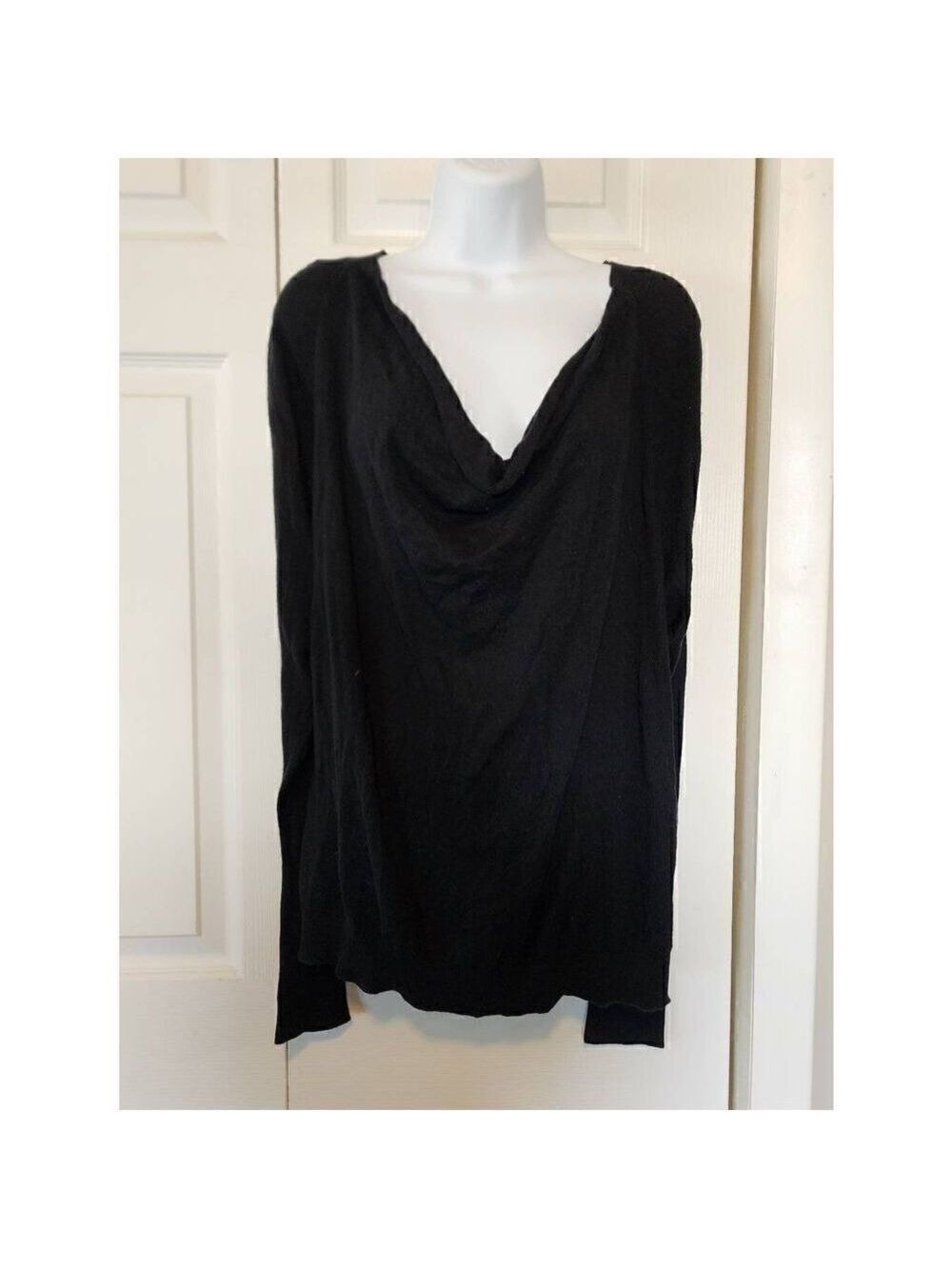 Attention Black Crawl Neck Sweater